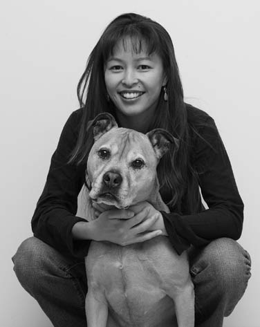 JP (the dog) and Justine Lee, a vet and her dog, for the love of dog, dog with cancer, pets with cancer, loss of pet, pet death, losing a pet, caring for dogs with cancer, pit bull mix, woman with dog