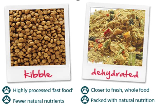 dehydrated pet food, kibble pet food, dog food, cat food, food for cancer