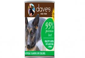 Dave’s Pet Food Voluntarily Recalls 95% Premium Beef Canned Dog Food Due to Potentially Elevated Levels of Thyroid Hormone